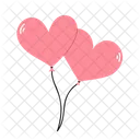 Heart Balloons  Icon