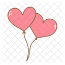 Heart Balloons  Icon