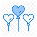 Heart Balloons  Icon