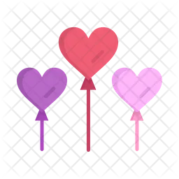 Heart Balloons  Icon