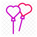 Heart Balloons  Icon