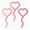 Heart Balloons  Icon
