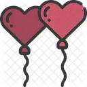 Heart Balloons  Icon