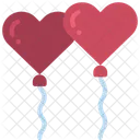 Heart Balloons  Icon
