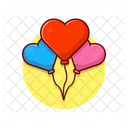 Heart Balloons  Icon