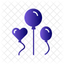 Heart Balloons  Icon