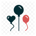 Heart Balloons  Icon