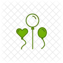 Heart Balloons  Icon
