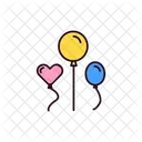 Heart Balloons  Icon