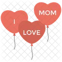 Balloon Heart Greeting Icon