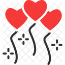 Heart Balloons  Icon