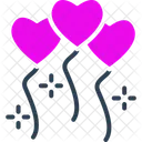 Heart Balloons  Icon