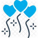 Heart Balloons  Icon