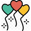 Heart Balloons  Icon