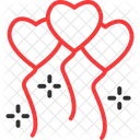 Heart Balloons  Icon