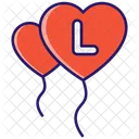 Heart Balloons Icon