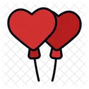 Heart Balloons Icon