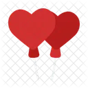 Heart Balloons Icon