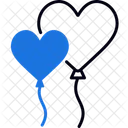 Heart Balloons Love Romance Icon