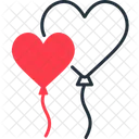 Heart Balloons Love Romance Icon