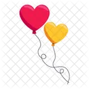 Heart Balloons  Icon