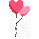 Heart Balloons  Icon