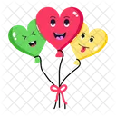 Heart Balloons  Icon
