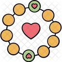 Heart beads bangle  Icon