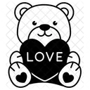 Heart Bear Love Valentine Icon