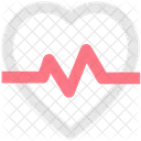 Heart Beat Heart Romance Icon