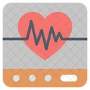 Heart Beat Pulse Cardiogram Icon