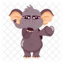 Elephant Stickers Elephant Cartoon Funny Elephant Icon