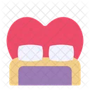 Heart Bed Bed Romantic Icon