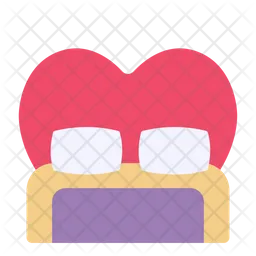 Heart Bed  Icon