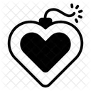 Heart Bomb Blast Icon