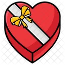 Heart Box Gift Box Wrapped Box Icon