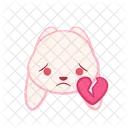 Heart Emotion Expression Emoji Face Animal Love Happy Icône