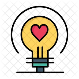 Heart Bulb  Icon