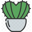 Heart Cactus Plant Icon