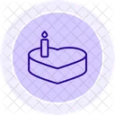 Heart Cake Heart Cake Icon