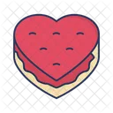 Heart Cake Cake Romantic Icon