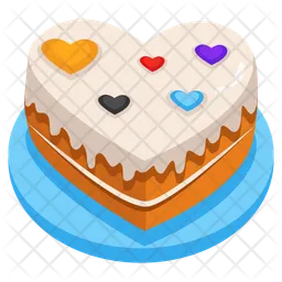 Heart Cake  Icon