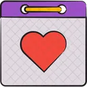 Calendar Dating Valentine Day Icon