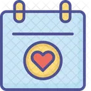 Heart Calendar Calendar Date Icon