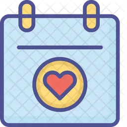 Heart Calendar  Icon