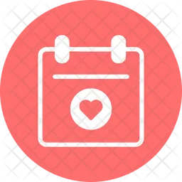 Heart Calendar  Icon