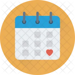 Heart Calendar  Icon