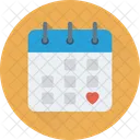 Heart Calendar Icon