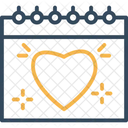 Heart calendar  Icon