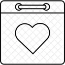 Calendar Dating Valentine Day Icon